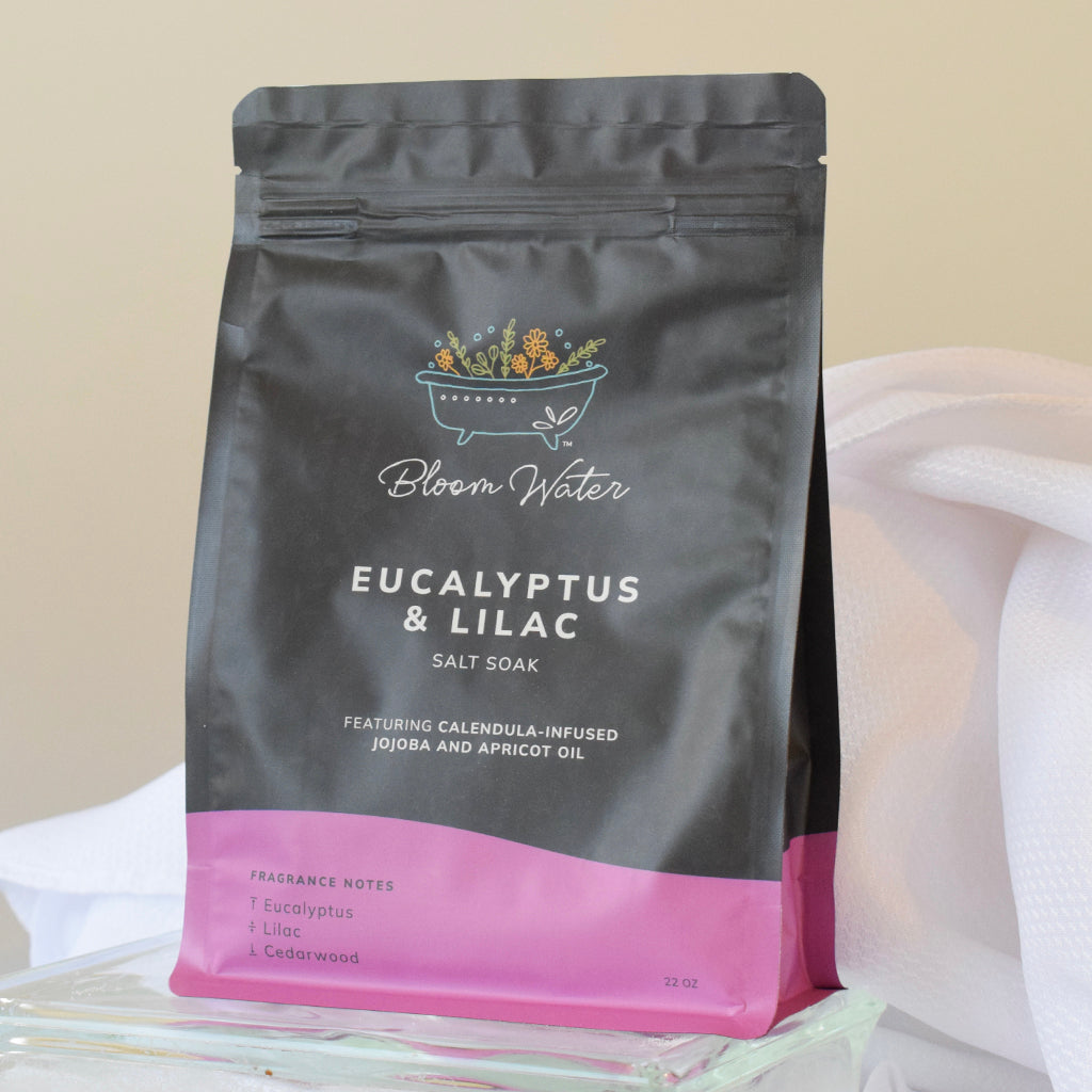 Eucalyptus and Lilac Salt Soak - TheMississippiGiftCompany.com