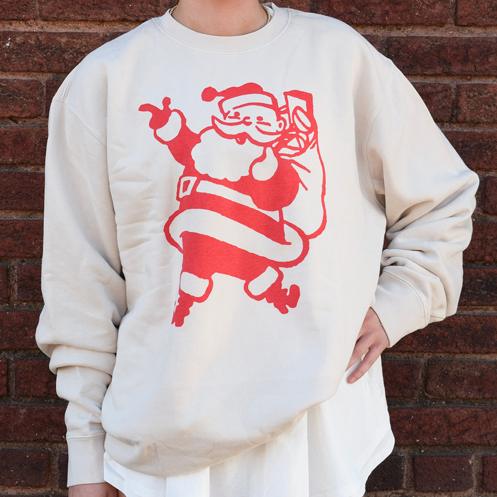Adult Retro Santa Sweatshirt - TheMississippiGiftCompany.com