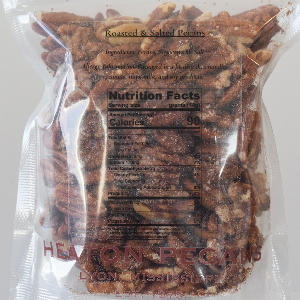 Roasted and Salted Pecans-8oz. - TheMississippiGiftCompany.com