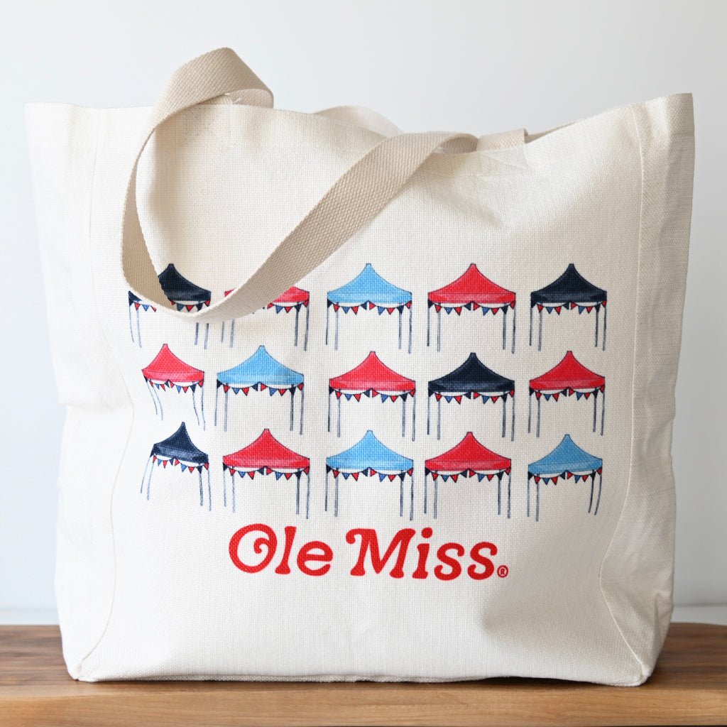 Ole Miss Large Tote Bag University Of Mississippi Jumbo Tote