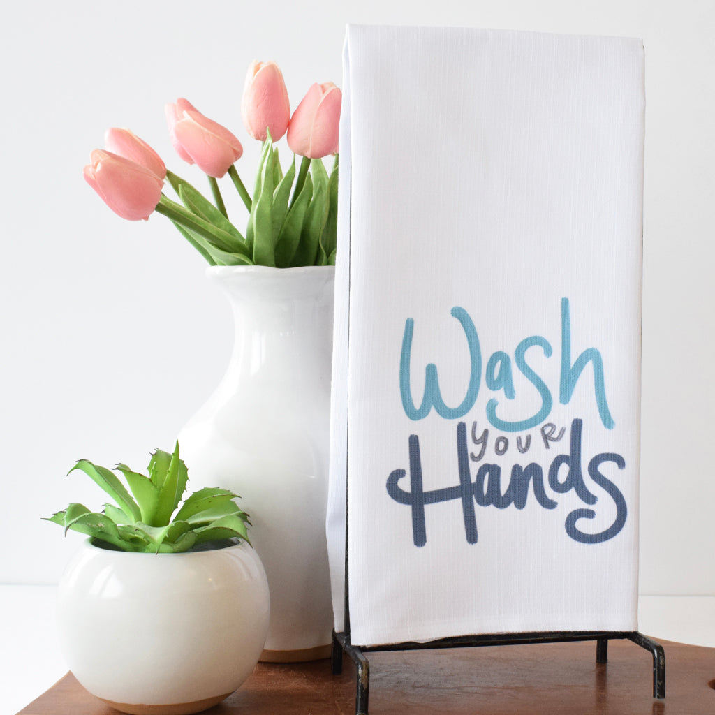 Wash Your Hands Tea Towel - TheMississippiGiftCompany.com