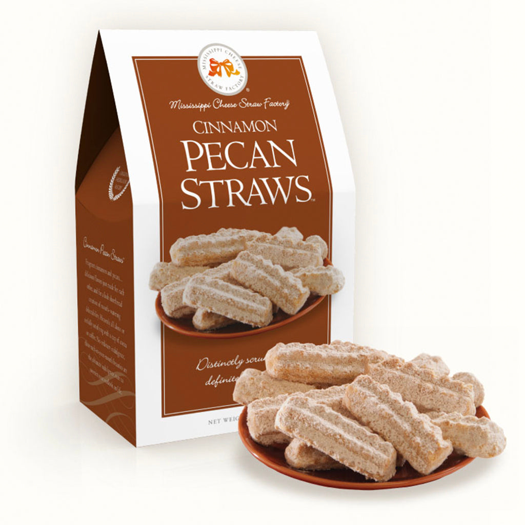 Cinnamon Pecan Straws 6.5oz - TheMississippiGiftCompany.com
