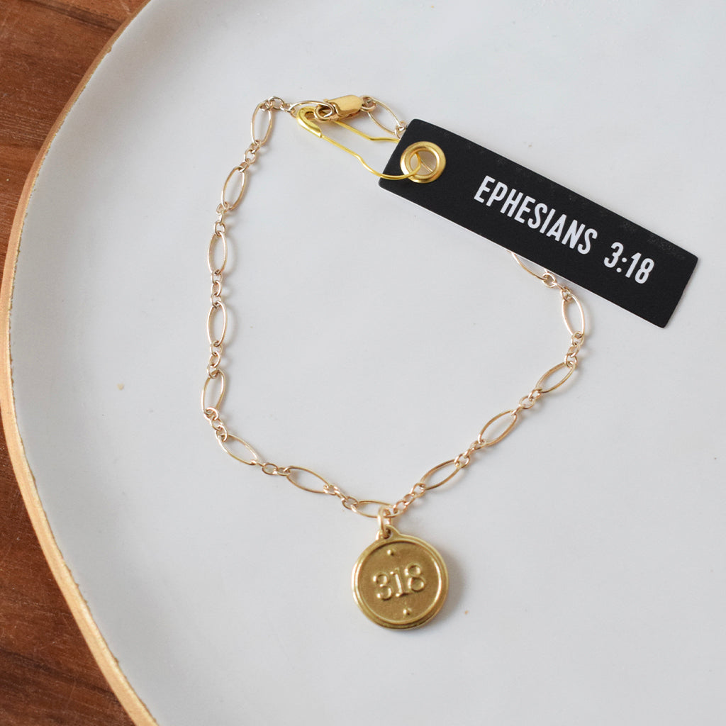 Ephesians 3:18 Bracelet | Mississippi made product handcrafted by