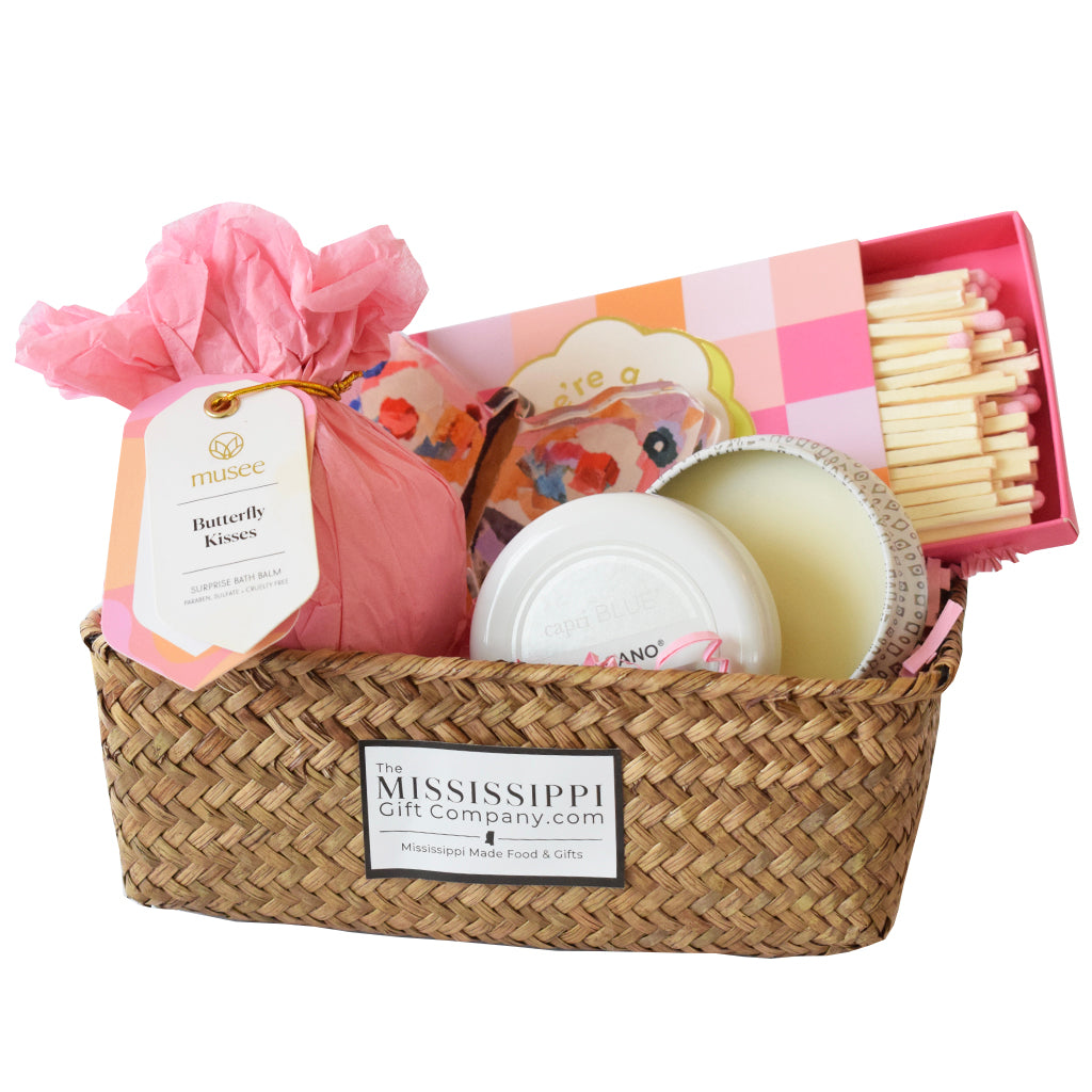 Butterfly Kisses Gift Basket - TheMississippiGiftCompany.com
