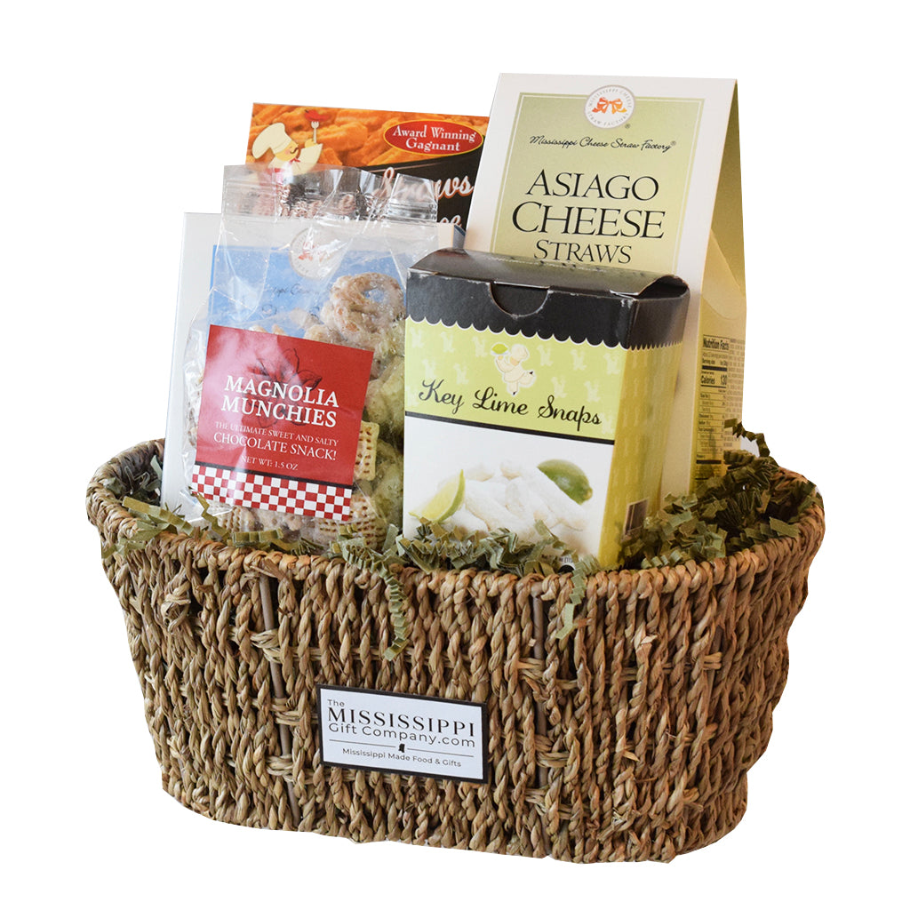 Small Mississippi Munchies Gift Basket - TheMississippiGiftCompany.com