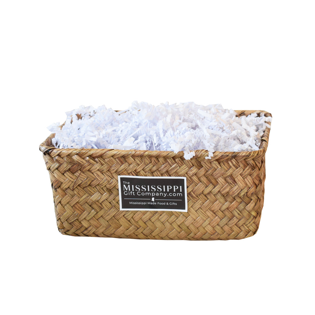 Unfilled Rectangle Woven Basket - TheMississippiGiftCompany.com