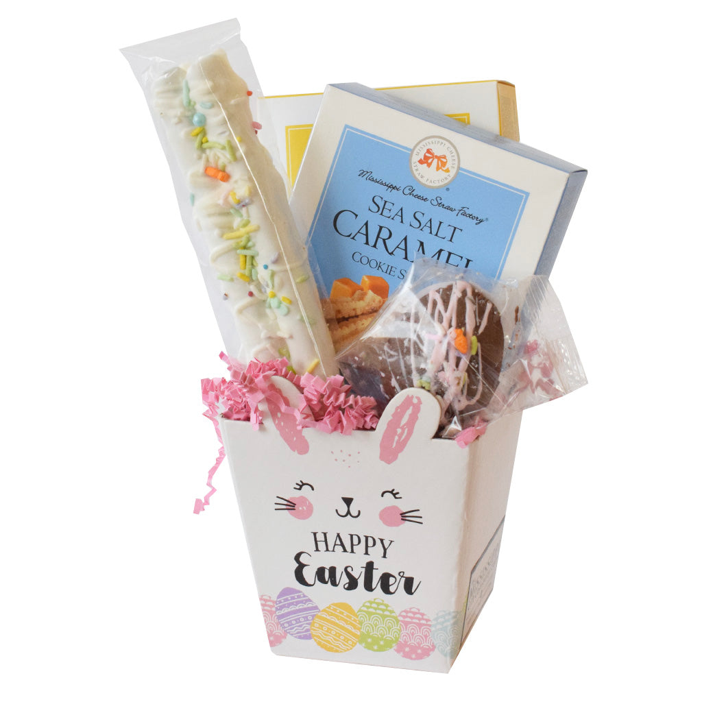 White Bunny Sweet Treats Gift Box - TheMississippiGiftCompany.com
