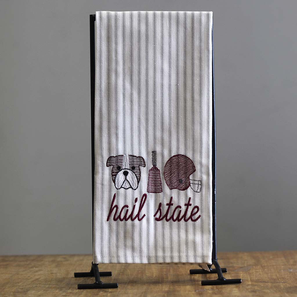 Hail State Trio Hand Towel - TheMississippiGiftCompany.com