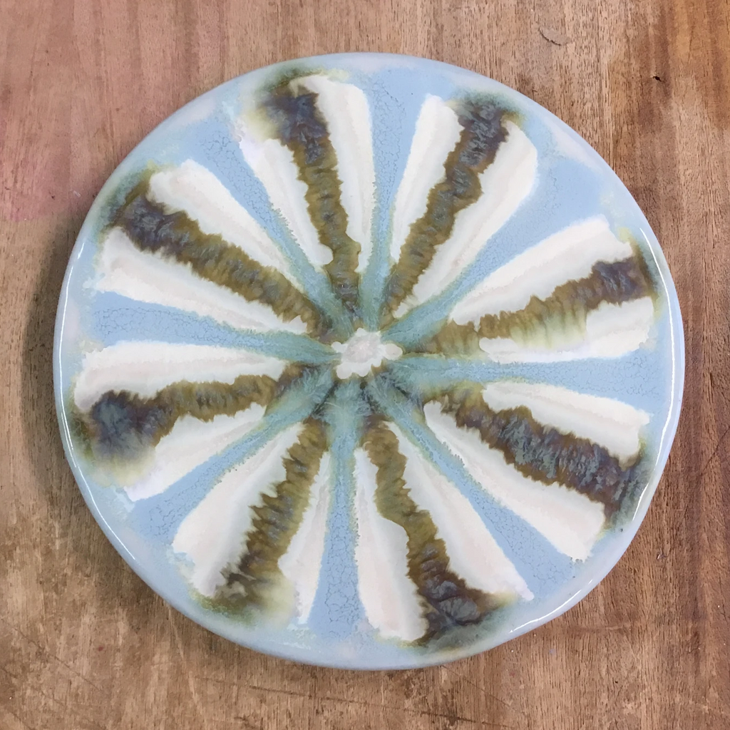Teal Round Trivet - TheMississippiGiftCompany.com