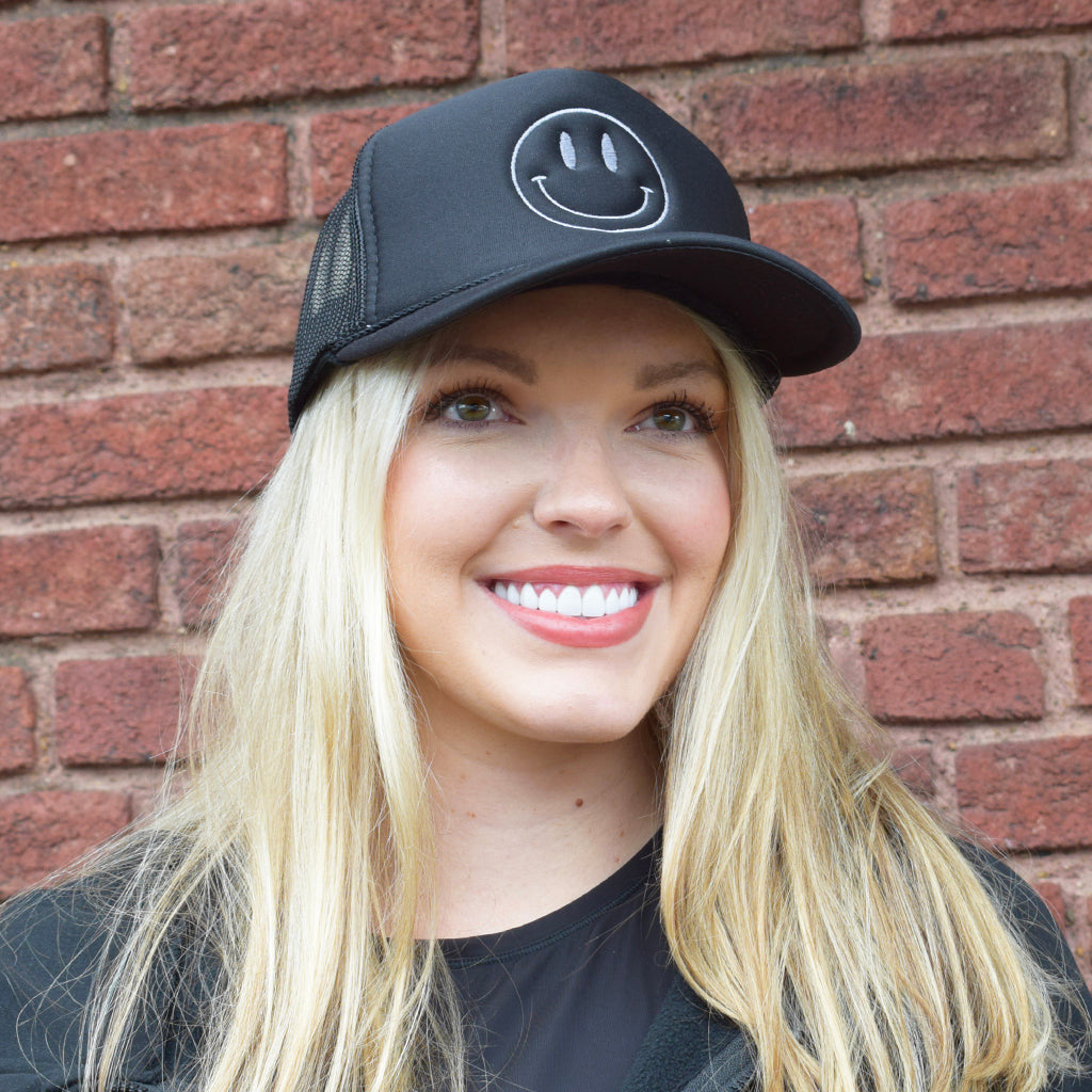 Black Foam Smiley Hat - TheMississippiGiftCompany.com
