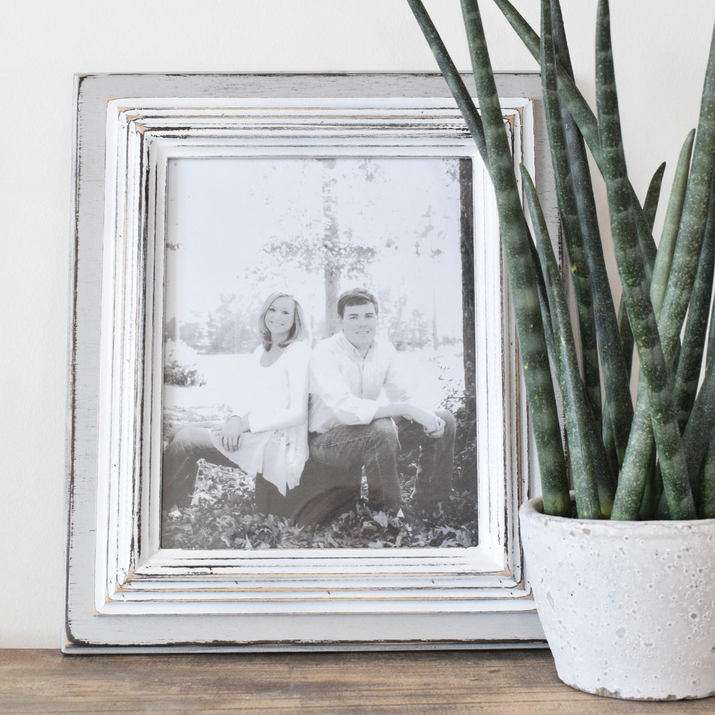 8x10 Little Lo Frame - Gray/White - TheMississippiGiftCompany.com