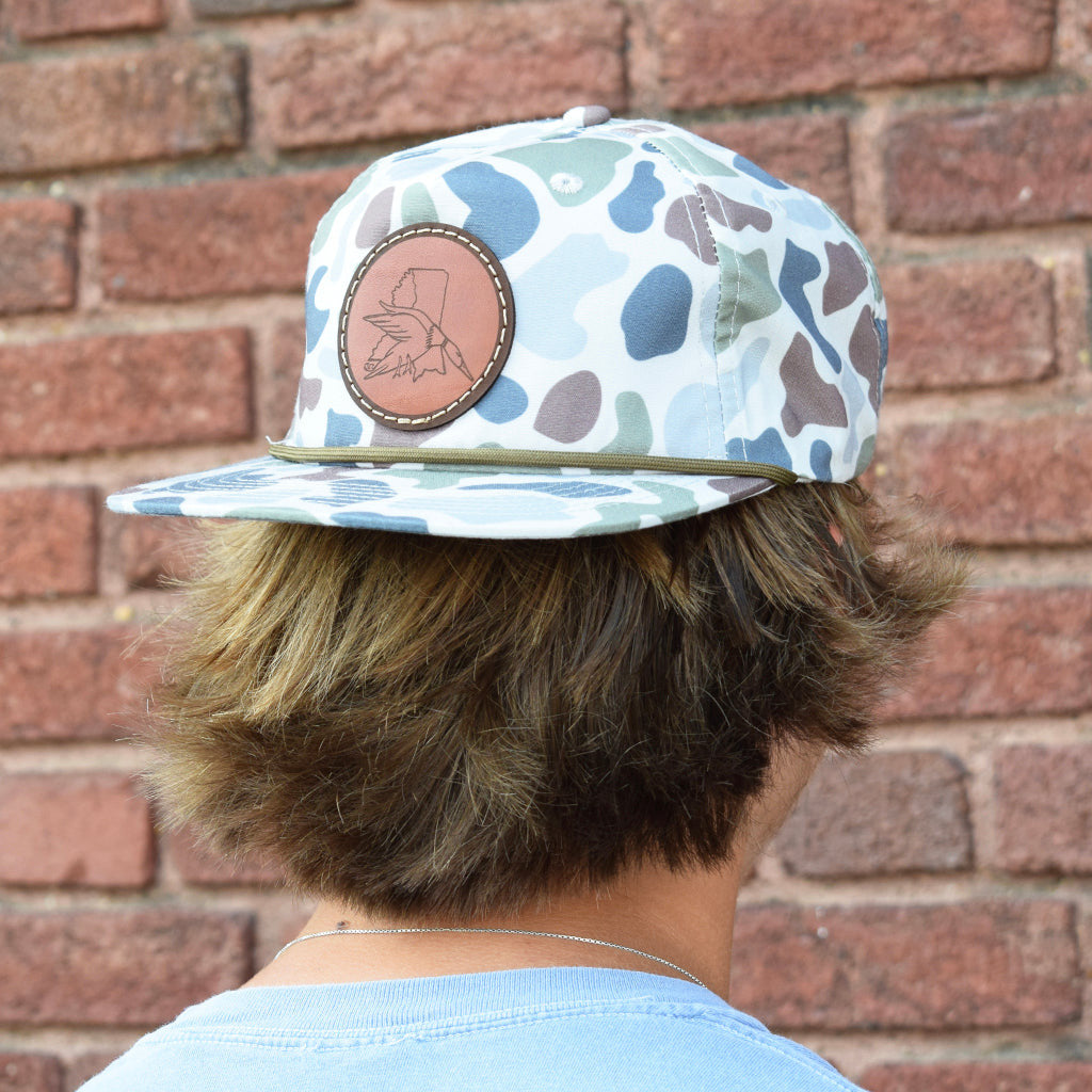 Camo Duck Hat- Blue/Gray - TheMississippiGiftCompany.com