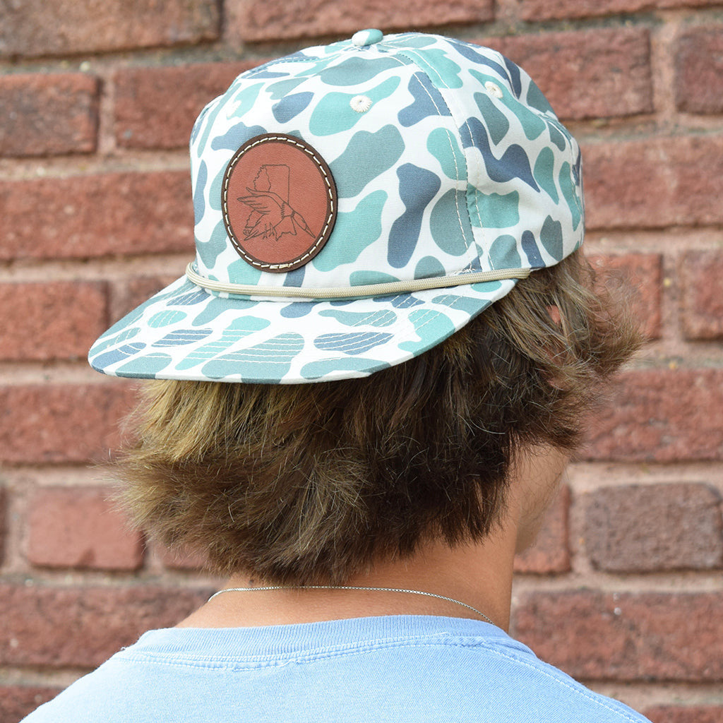 Camo Duck Hat- Greens/Browns - TheMississippiGiftCompany.com