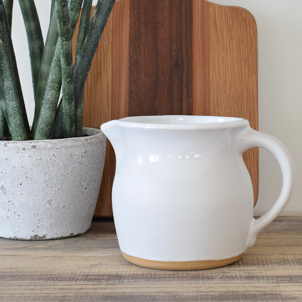 Farmhouse Pitcher Small - Simply White - TheMississippiGiftCompany.com