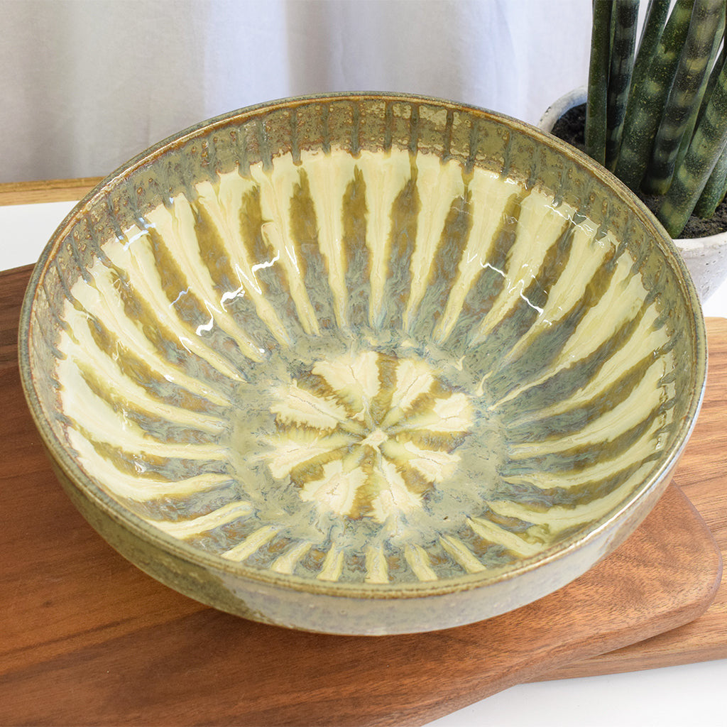 Sparrow Large Round Serving Bowl - TheMississippiGiftCompany.com