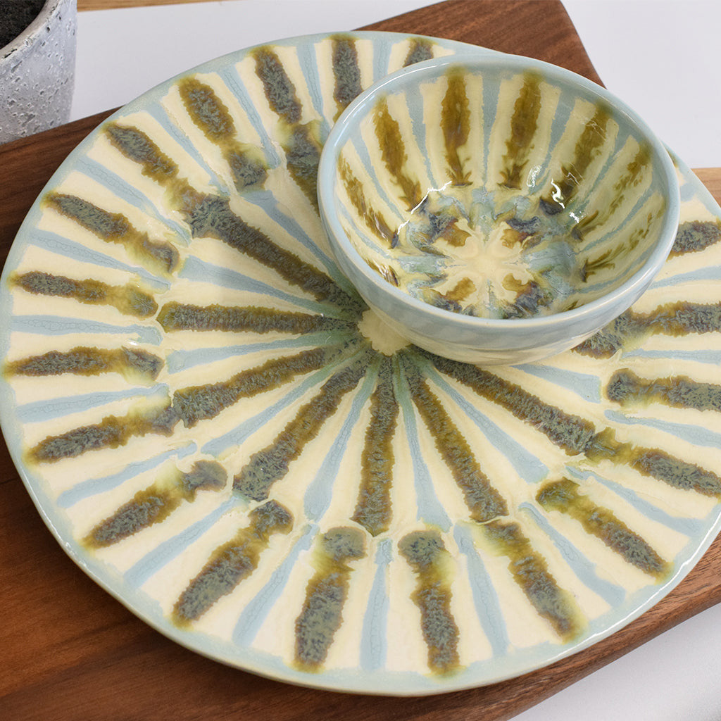 Teal Dinner Plate - TheMississippiGiftCompany.com