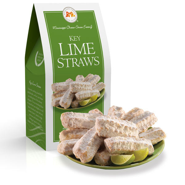 Key Lime Straws Shortbread Cookies 3.5oz - TheMississippiGiftCompany.com