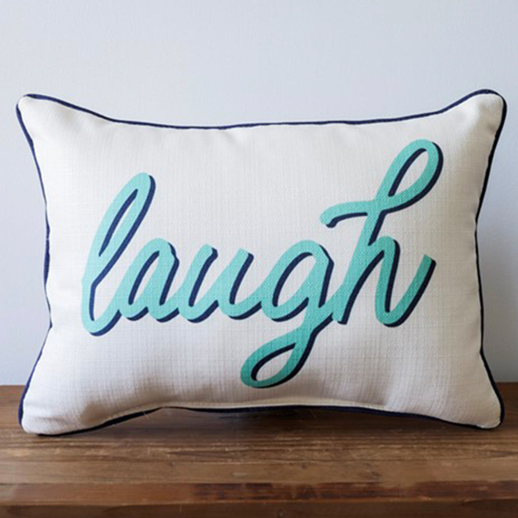 Laugh Color Drop Rectangle Pillow - TheMississippiGiftCompany.com