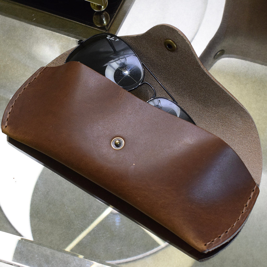 Leather Sunglasses Case - TheMississippiGiftCompany.com