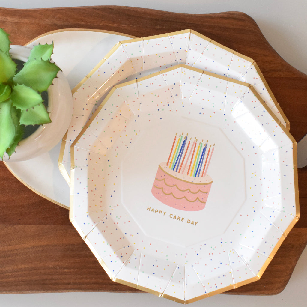 Cake Day Paper Plate Set - TheMississippiGiftCompany.com