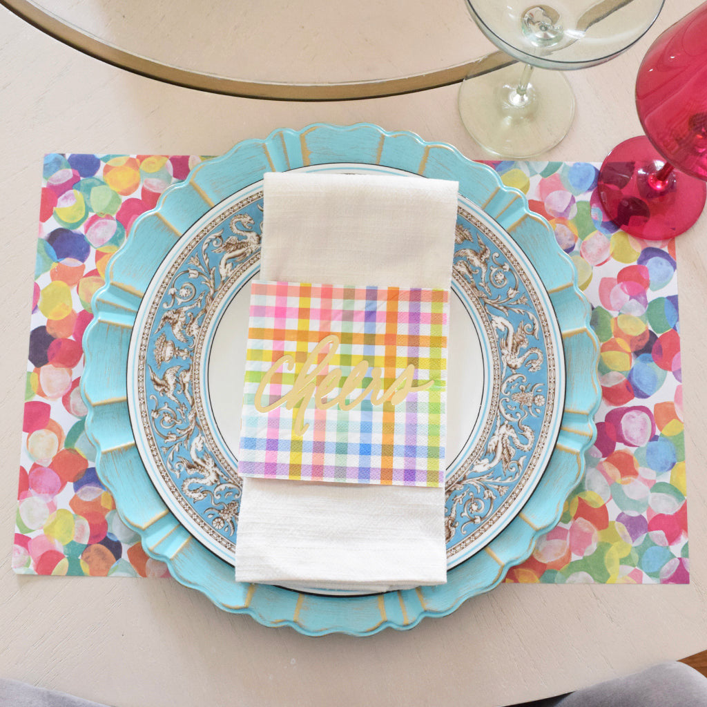 Confetti Paper Placemat Set - TheMississippiGiftCompany.com