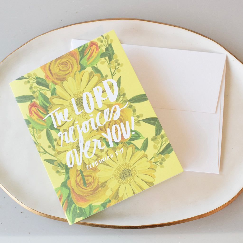 The Lord Rejoices Single Card - TheMississippiGiftCompany.com