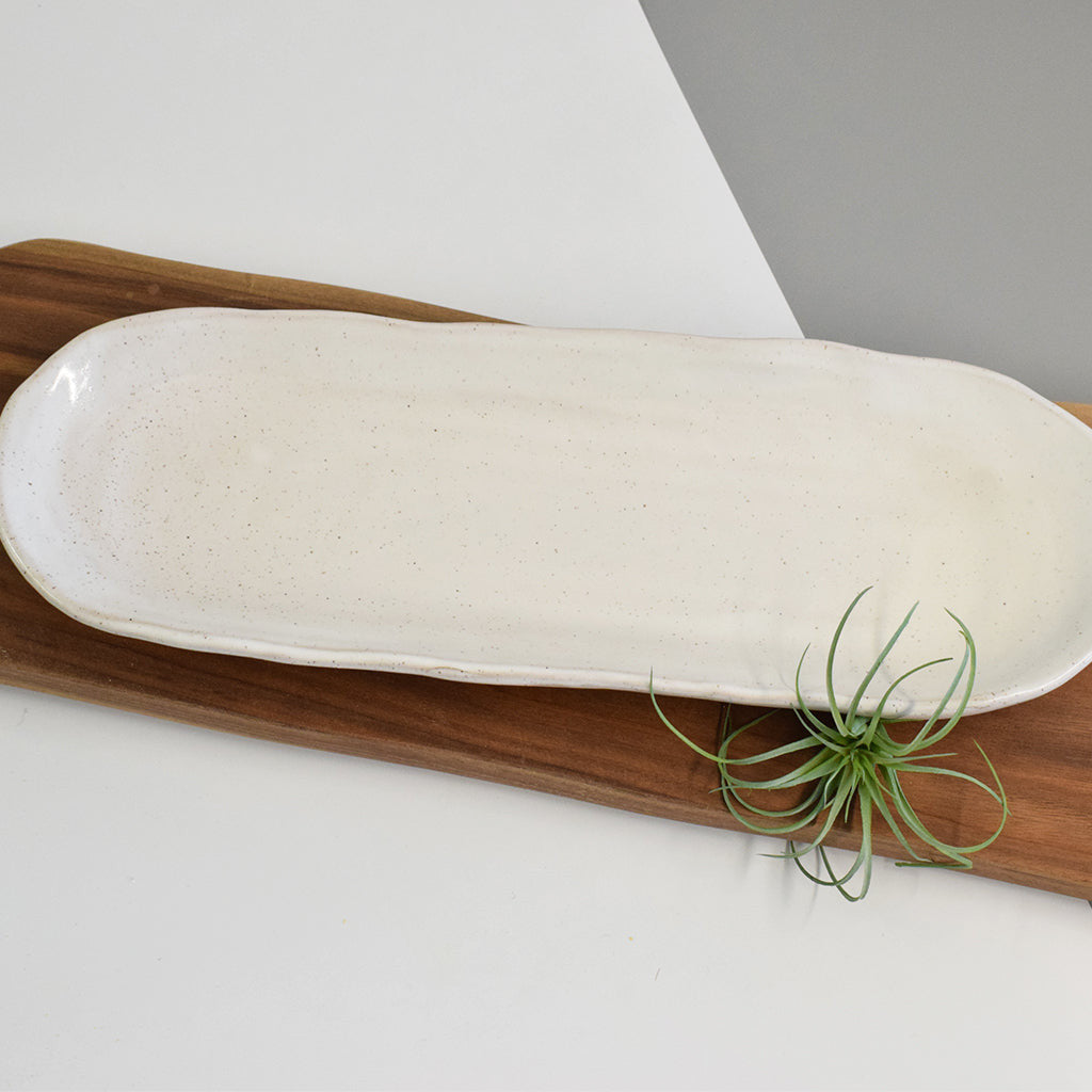 Bread Tray Simply White - TheMississippiGiftCompany.com