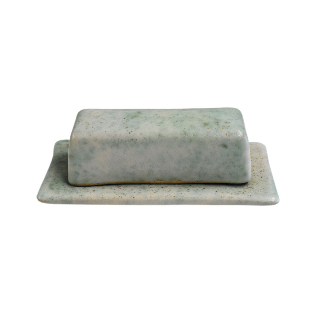 Butter Dish Jade - TheMississippiGiftCompany.com
