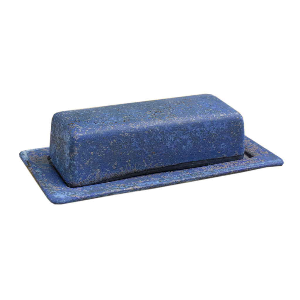 Butter Dish Blue - TheMississippiGiftCompany.com