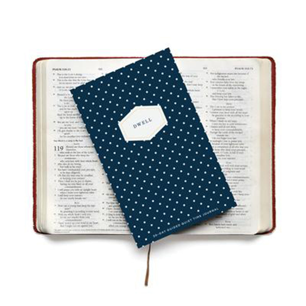 Navy Dot Prayer Journal - TheMississippiGiftCompany.com