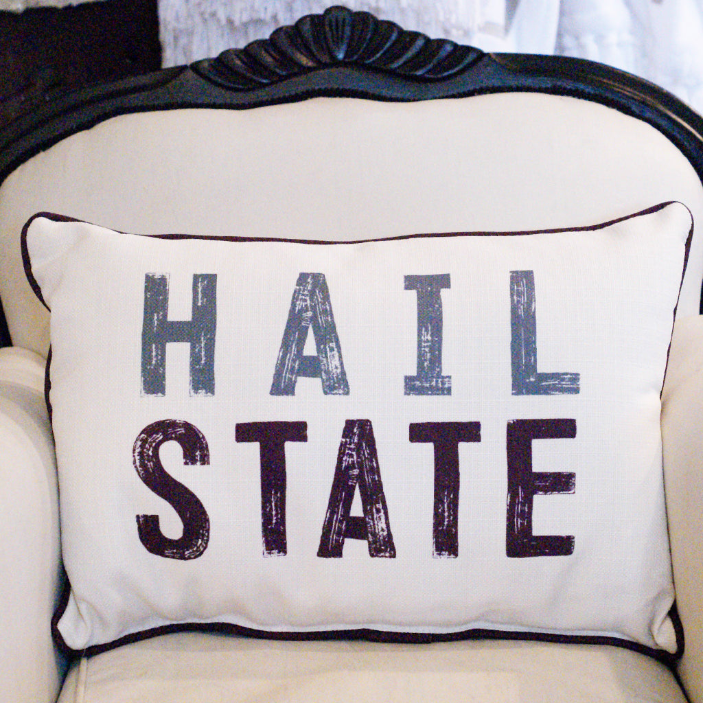 Hail State Rectangle Pillow - TheMississippiGiftCompany.com