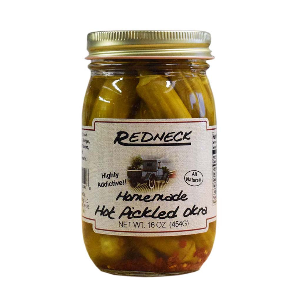 Hot Pickled Okra - TheMississippiGiftCompany.com