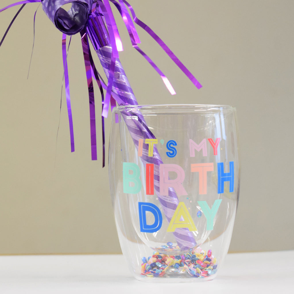 It's My Birthday Stemless Glass - TheMississippiGiftCompany.com