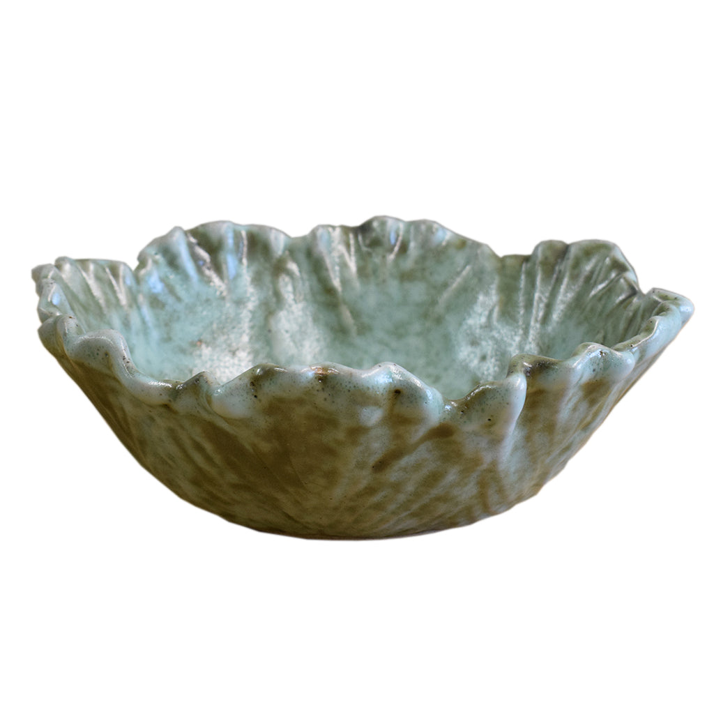 Large Cabbage Bowl Jade - TheMississippiGiftCompany.com
