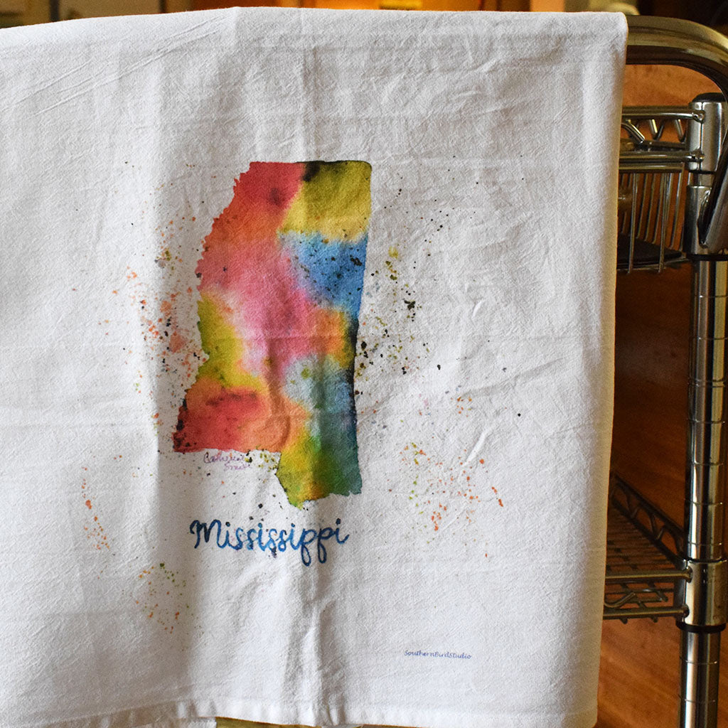 Mississippi Flour Sack Kitchen Towel - TheMississippiGiftCompany.com