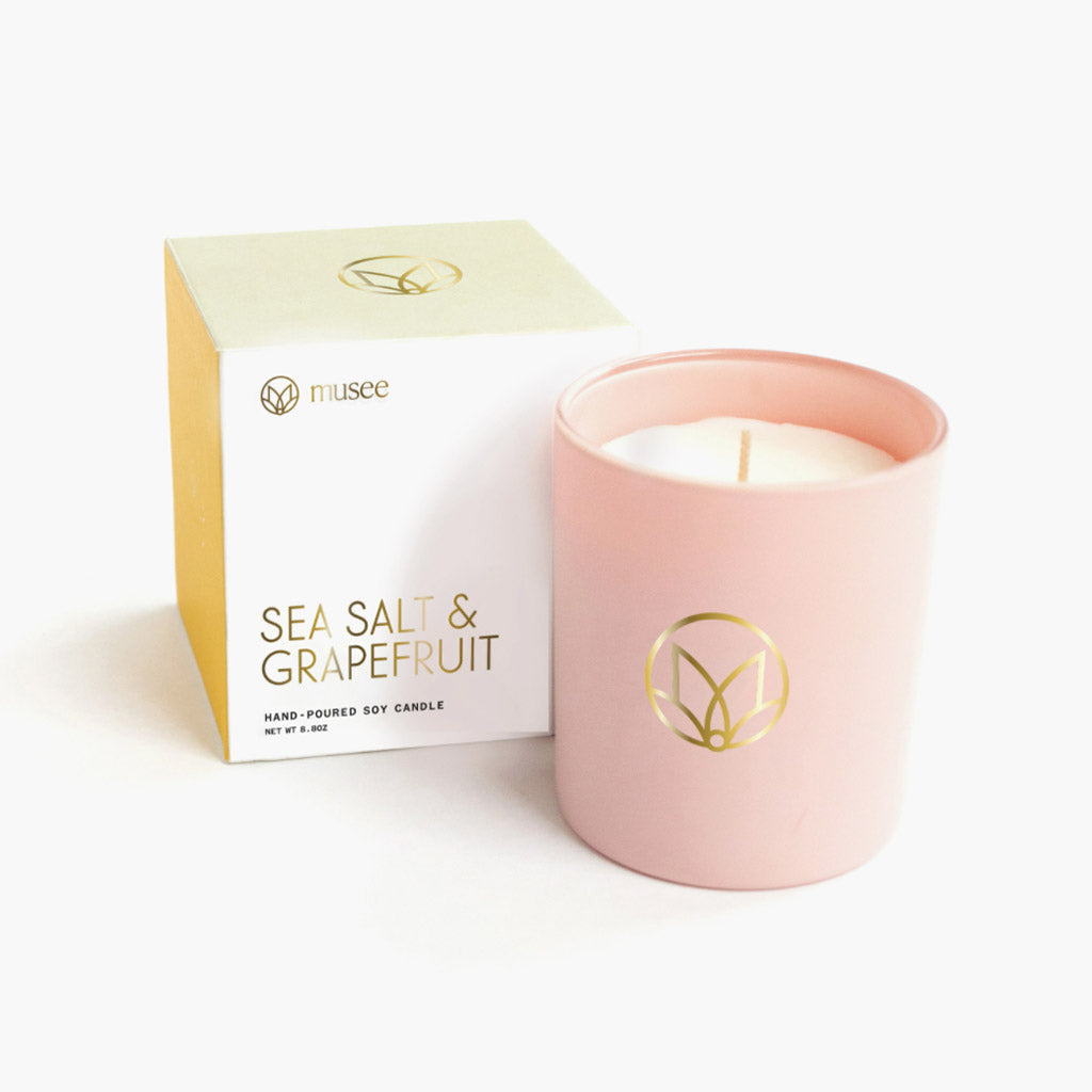 Sea Salt and Grapefruit Soy Candle - TheMississippiGiftCompany.com