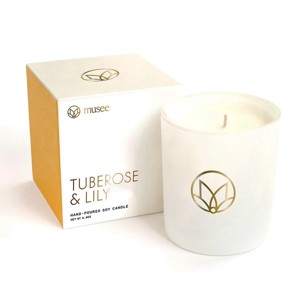 Tuberose and Lily Soy Candle - TheMississippiGiftCompany.com