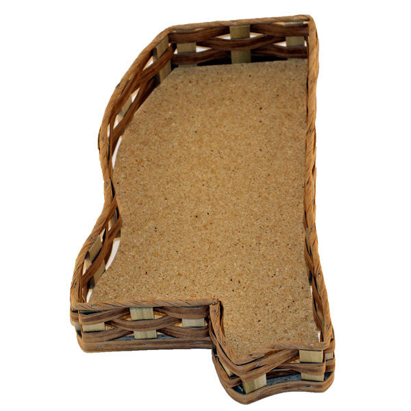 Unfilled Mississippi Shaped Basket Small - TheMississippiGiftCompany.com
