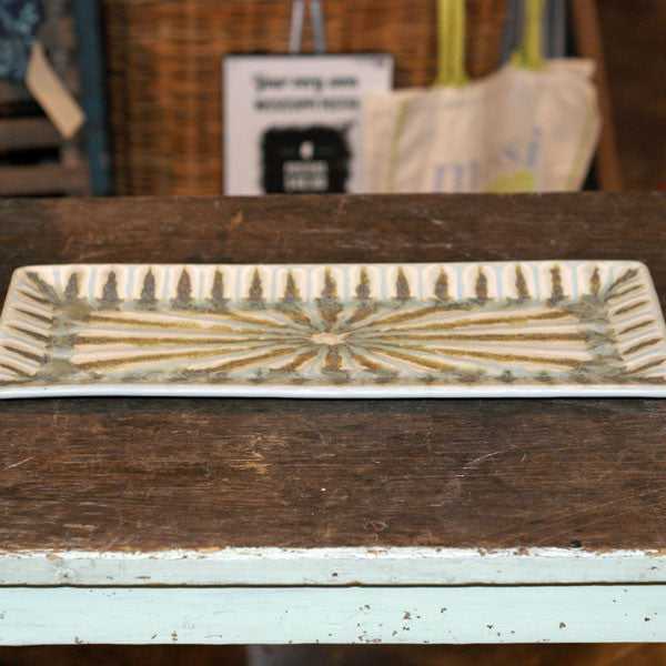 Teal Rectangle Bread Tray - TheMississippiGiftCompany.com