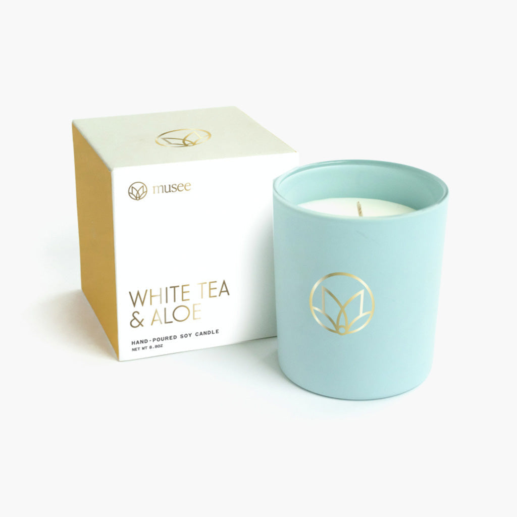 White Tea and Aloe Soy Candle - TheMississippiGiftCompany.com