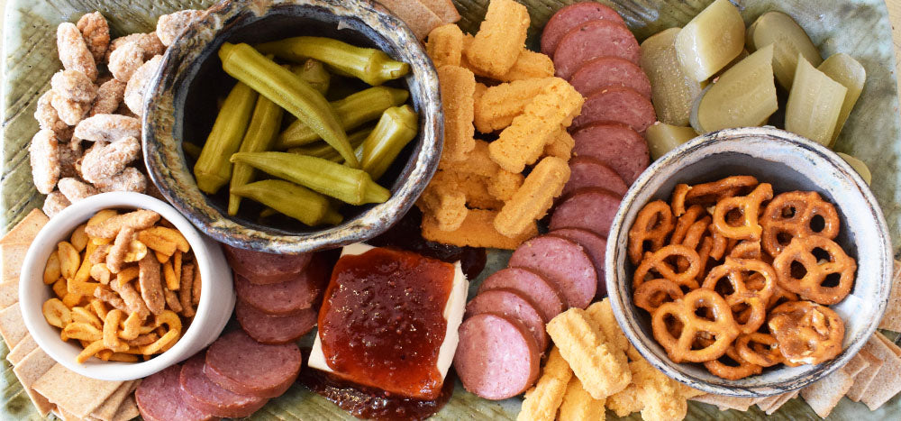 How to make a charcuterie board with our products: