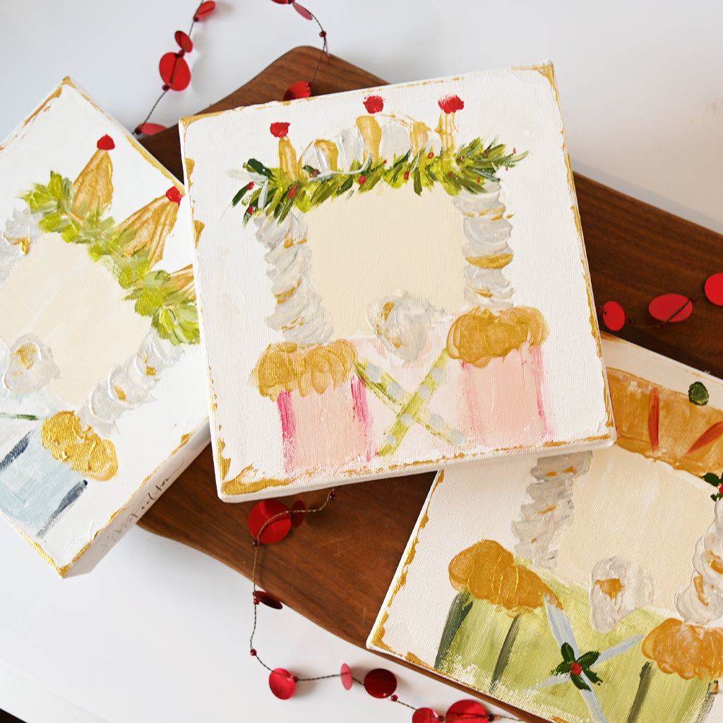 Handpainted Blue Nutcracker Canvas - TheMississippiGiftCompany.com