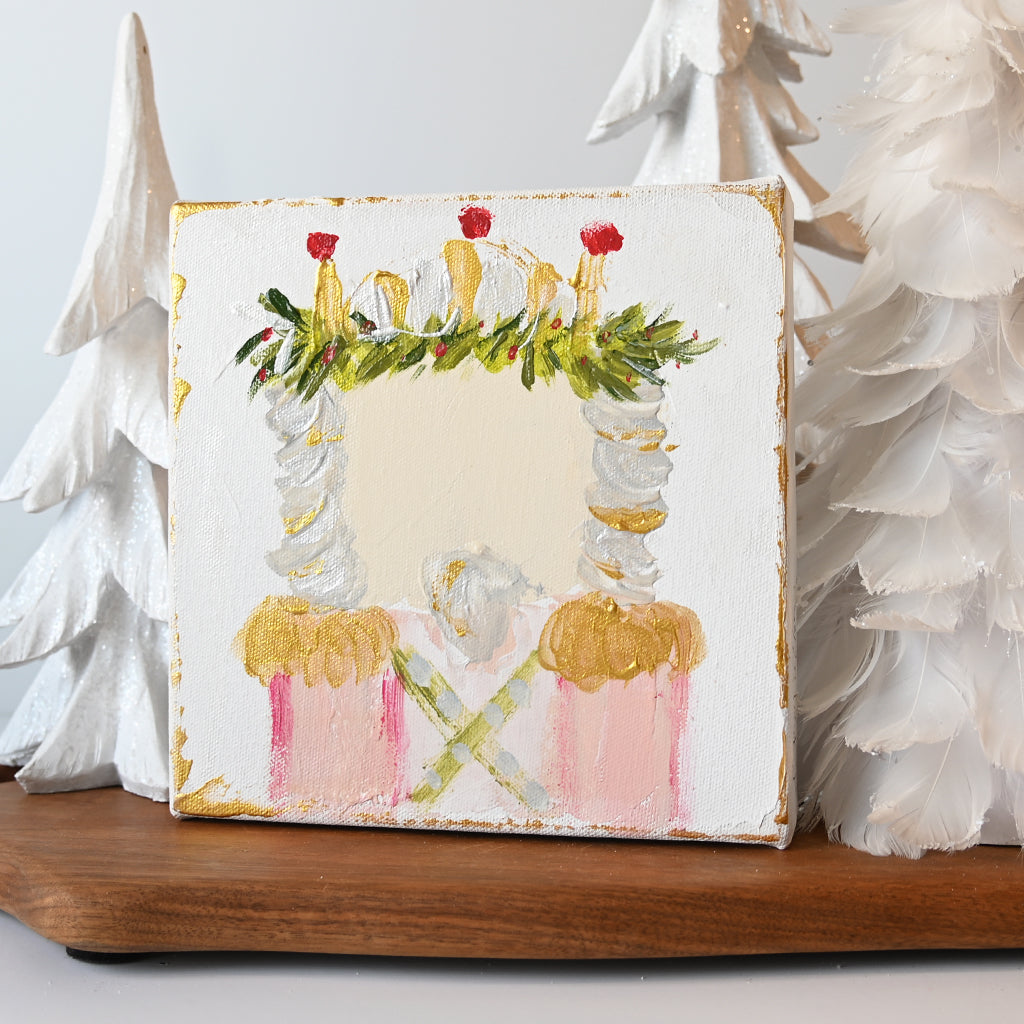 Handpainted Pink Nutcracker Canvas - TheMississippiGiftCompany.com
