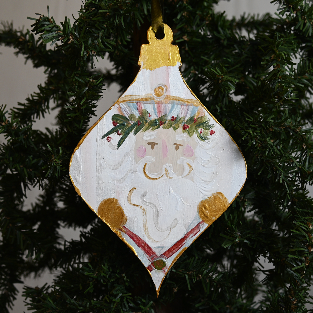 Pink Striped Nutcracker Ornament - TheMississippiGiftCompany.com
