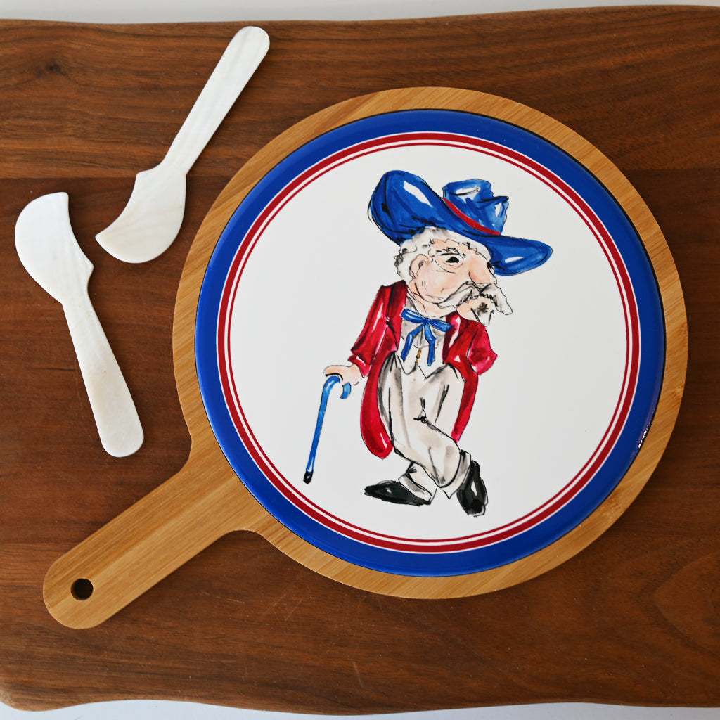 Blue Rebel Cheeseboard - TheMississippiGiftCompany.com