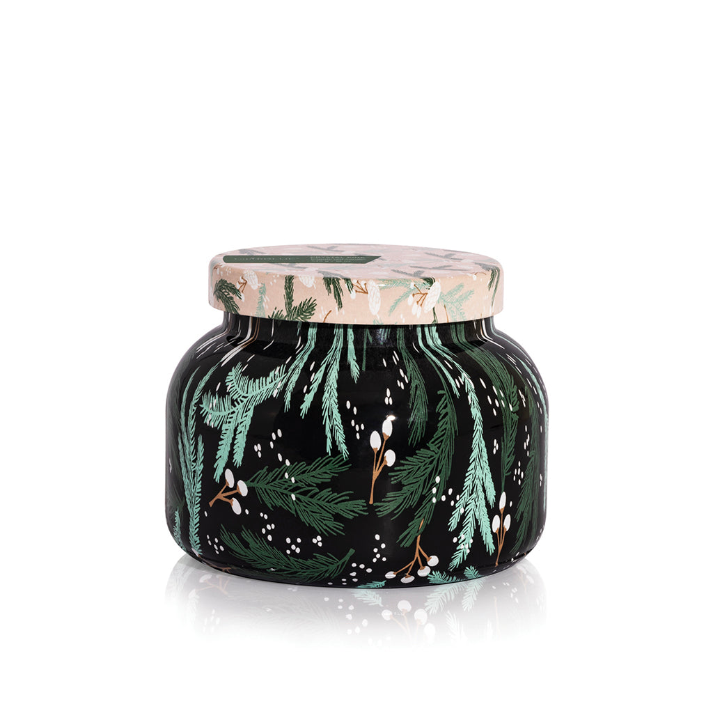 Crystal Pine Holiday Pattern Candle - TheMississippiGiftCompany.com