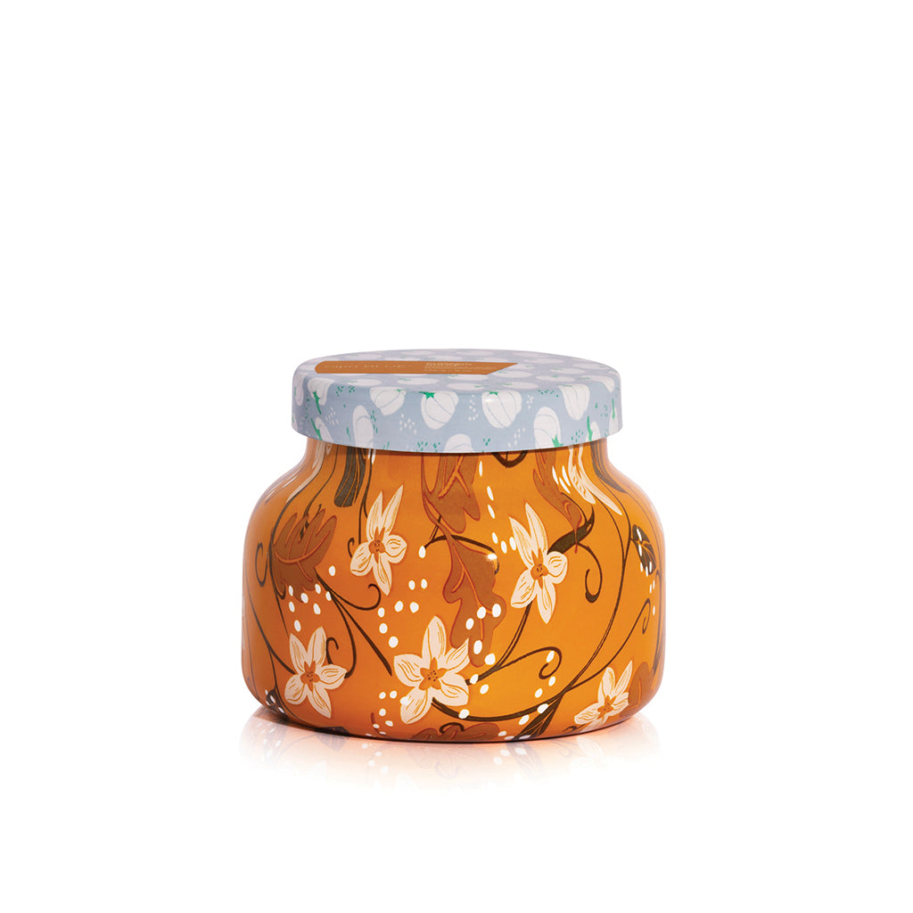 Pumpkin Dulce Petite Holiday Pattern Candle - TheMississippiGiftCompany.com