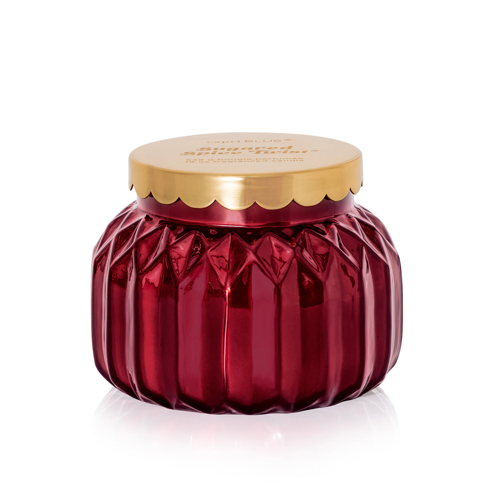 Sugared Spice Twist Gem Candle