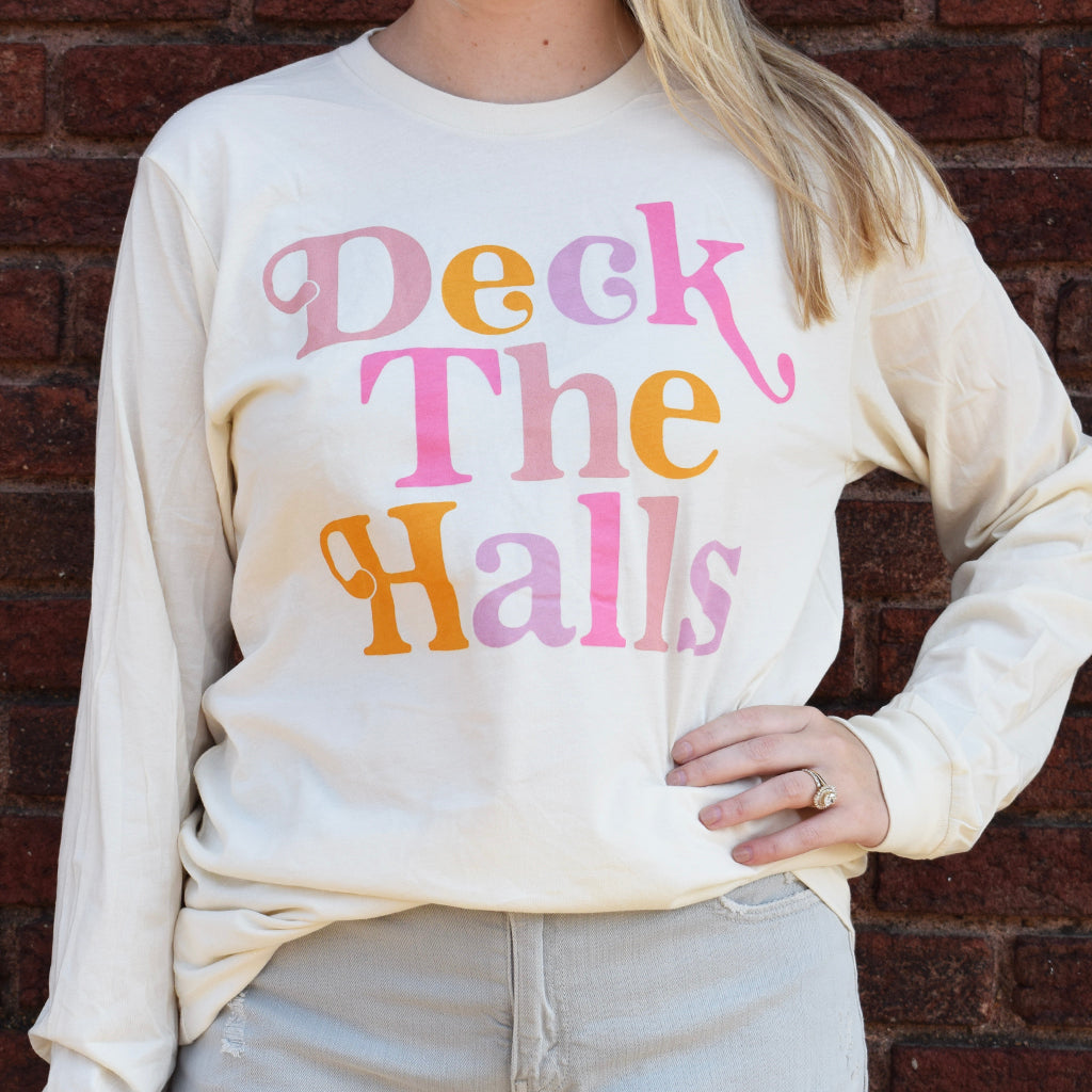Deck The Halls Long Sleeved Tee - TheMississippiGiftCompany.com