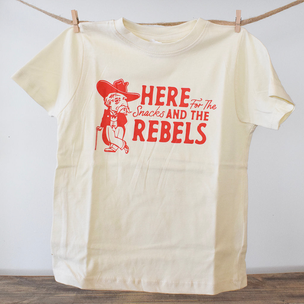 Snacks and Rebels Kid's Tee - TheMississippiGiftCompany.com